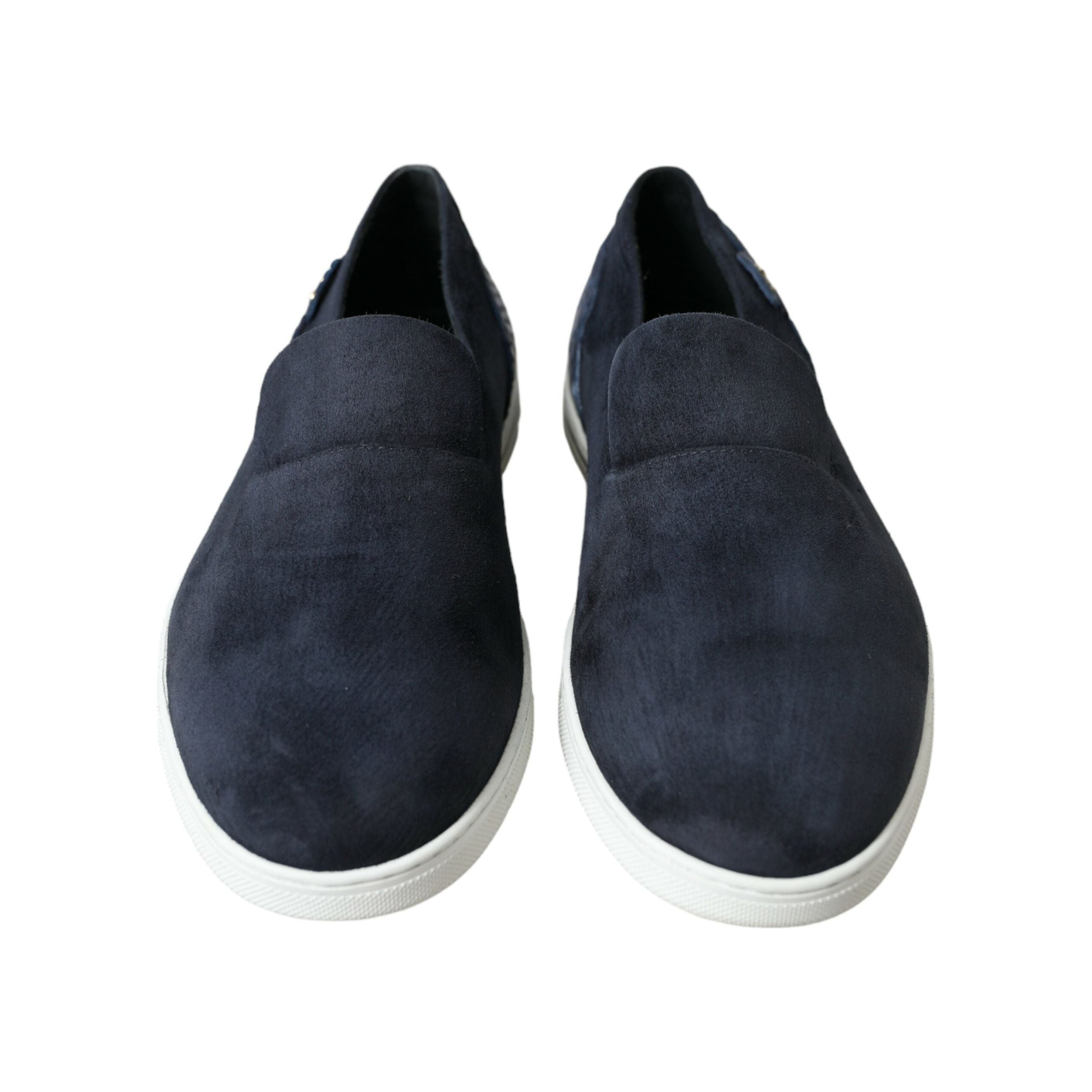 Dolce & Gabbana Blue Suede Leather Loafers