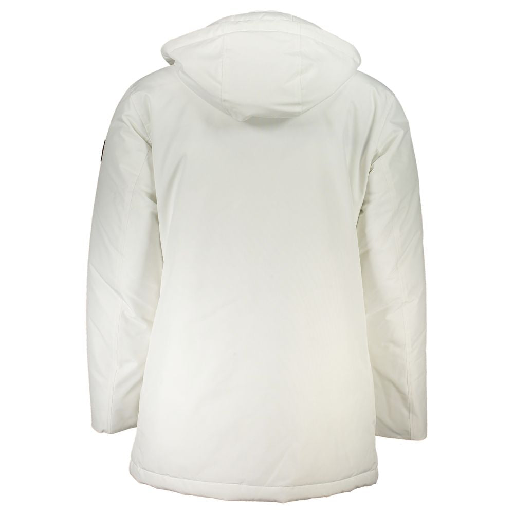 Hugo Boss White Cotton Jacket for Elevated Contemporary Style