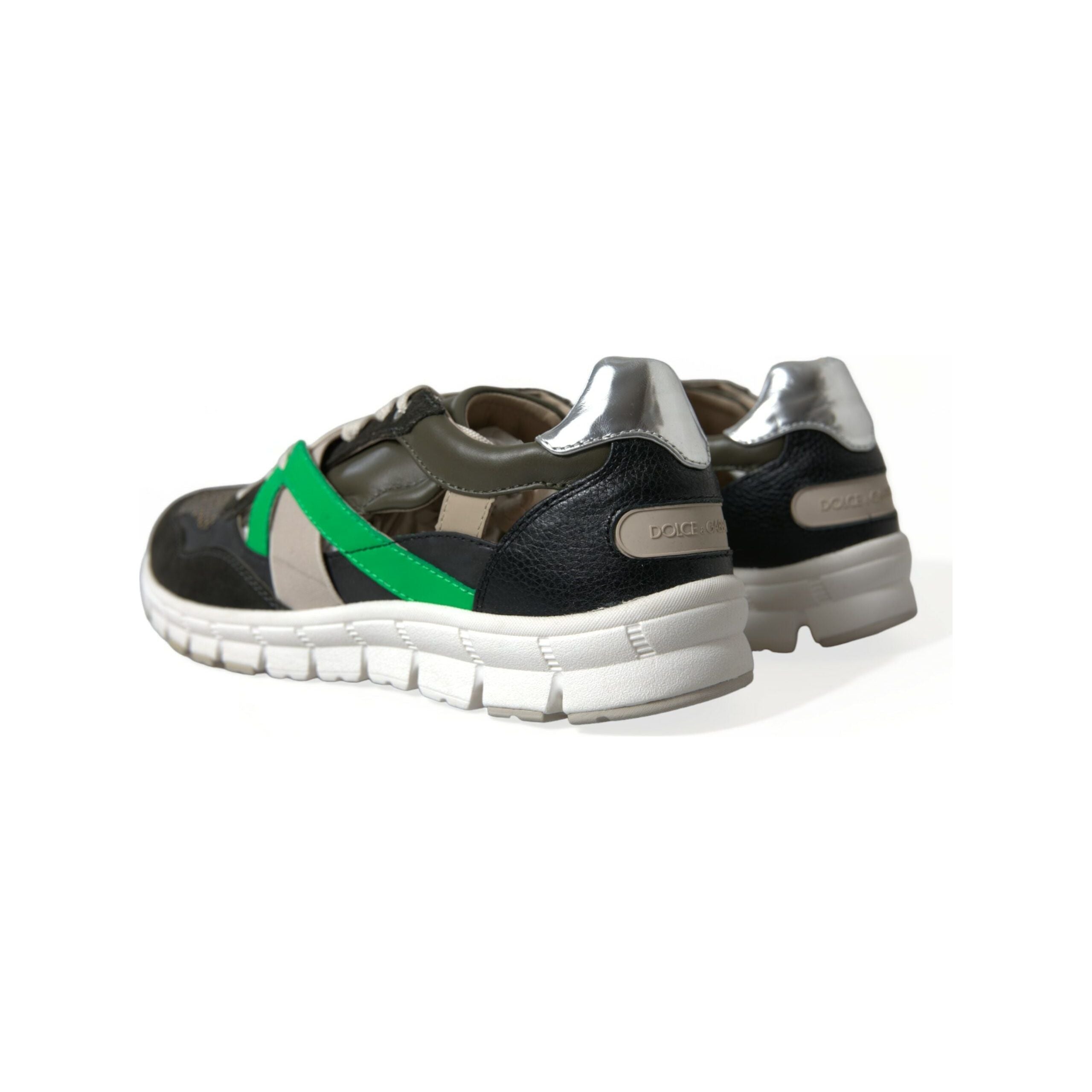 Dolce & Gabbana Multicolor Suede Low-Top Designer Sneakers
