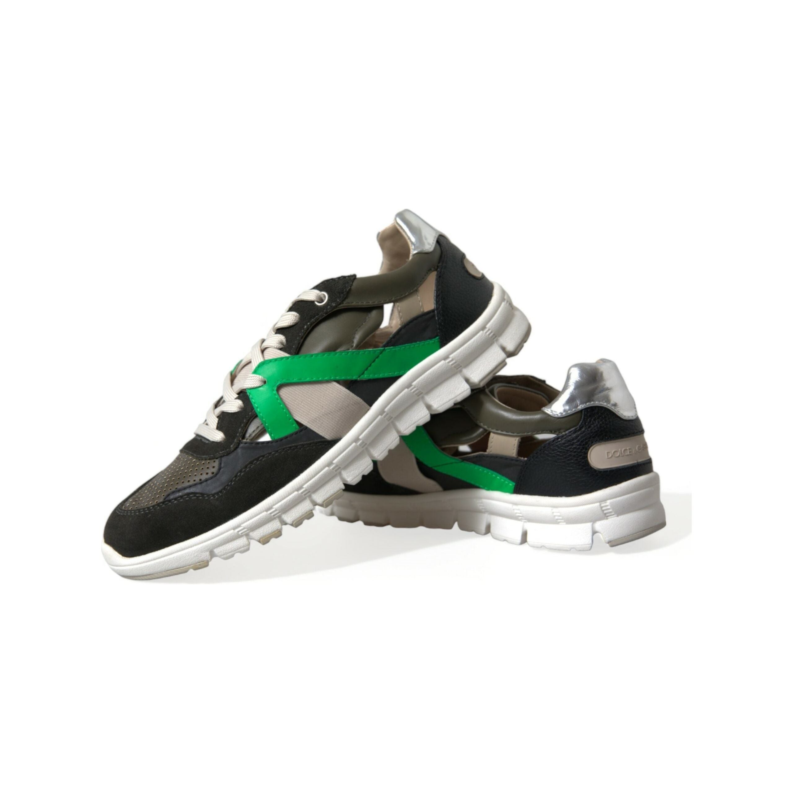 Dolce & Gabbana Multicolor Suede Low-Top Designer Sneakers