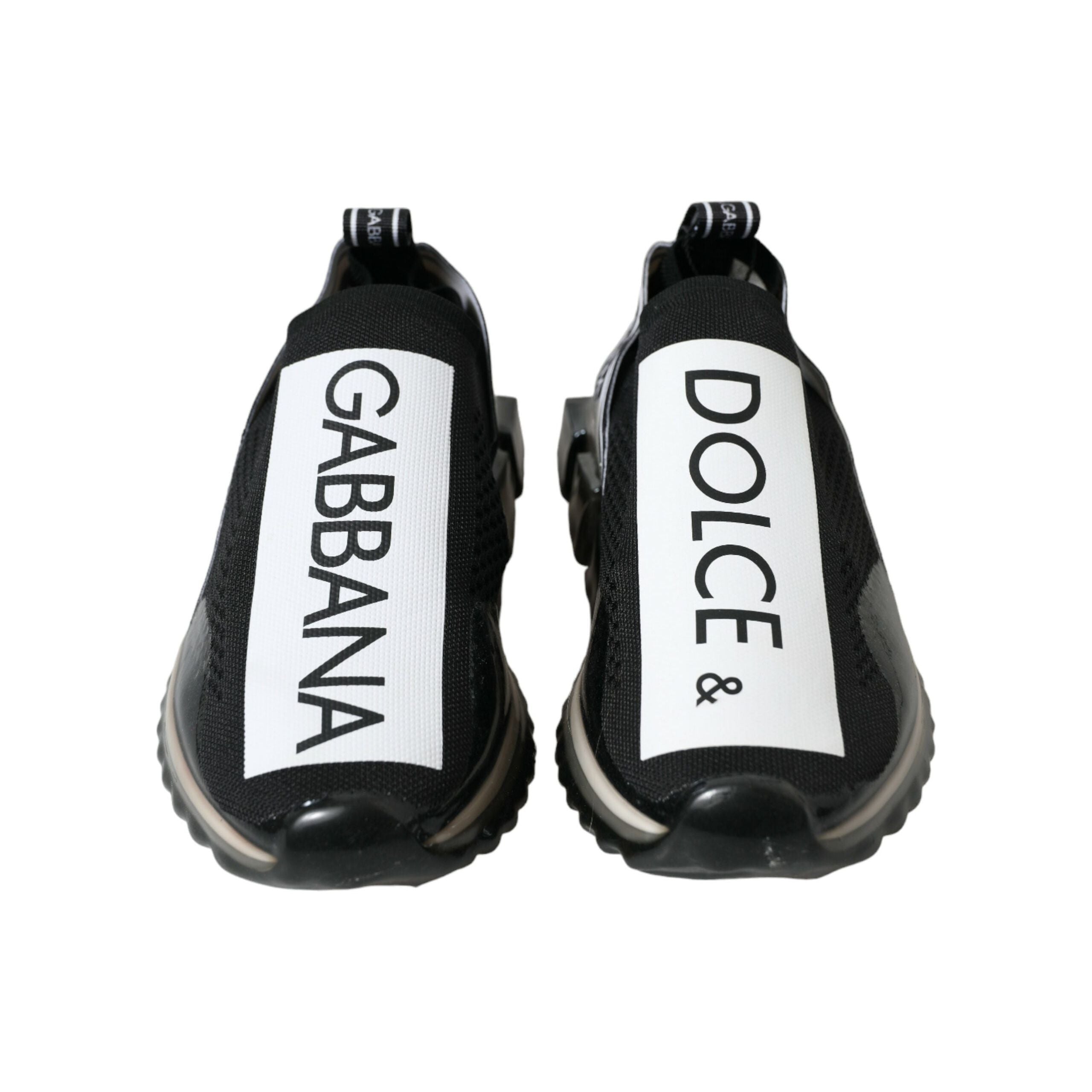 Dolce & Gabbana Black Leather Sorrento Sneakers
