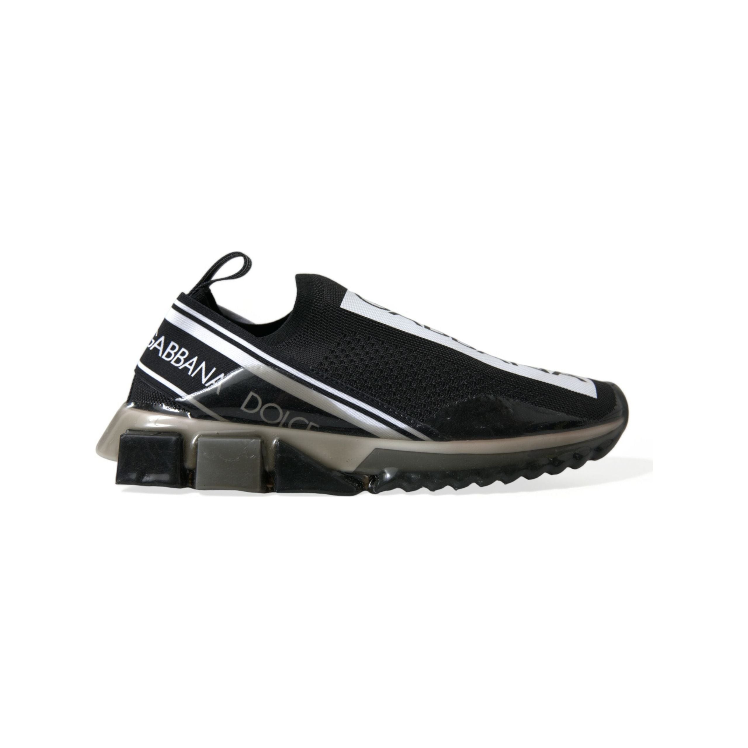 Dolce & Gabbana Black Leather Sorrento Sneakers