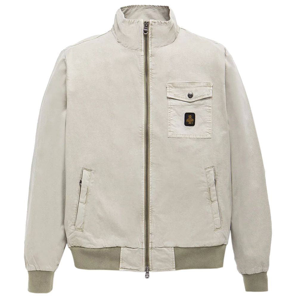Refrigiwear Grey Cotton Multi-Purpose Bomber Jacket