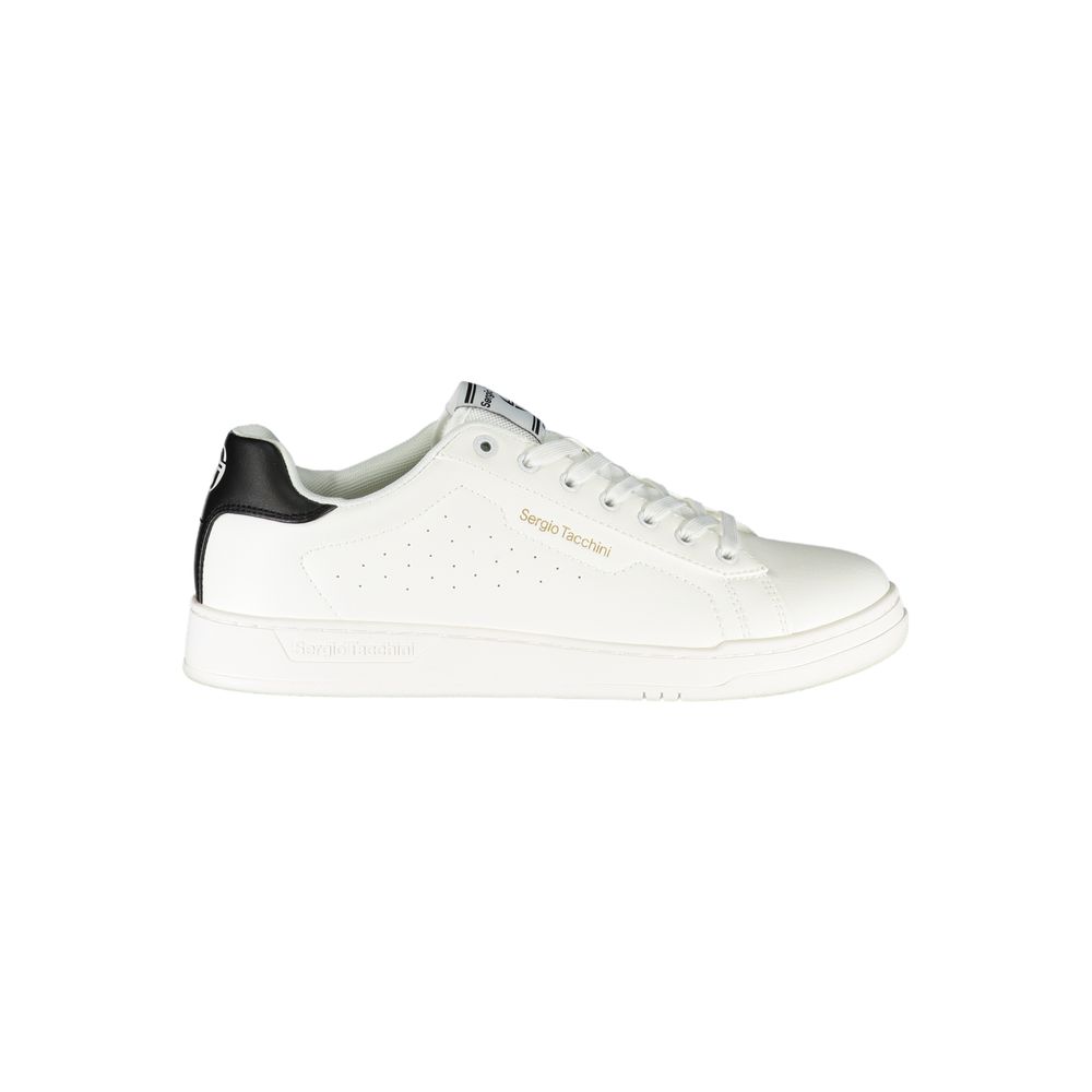 Sergio Tacchini White Leather Sneakers