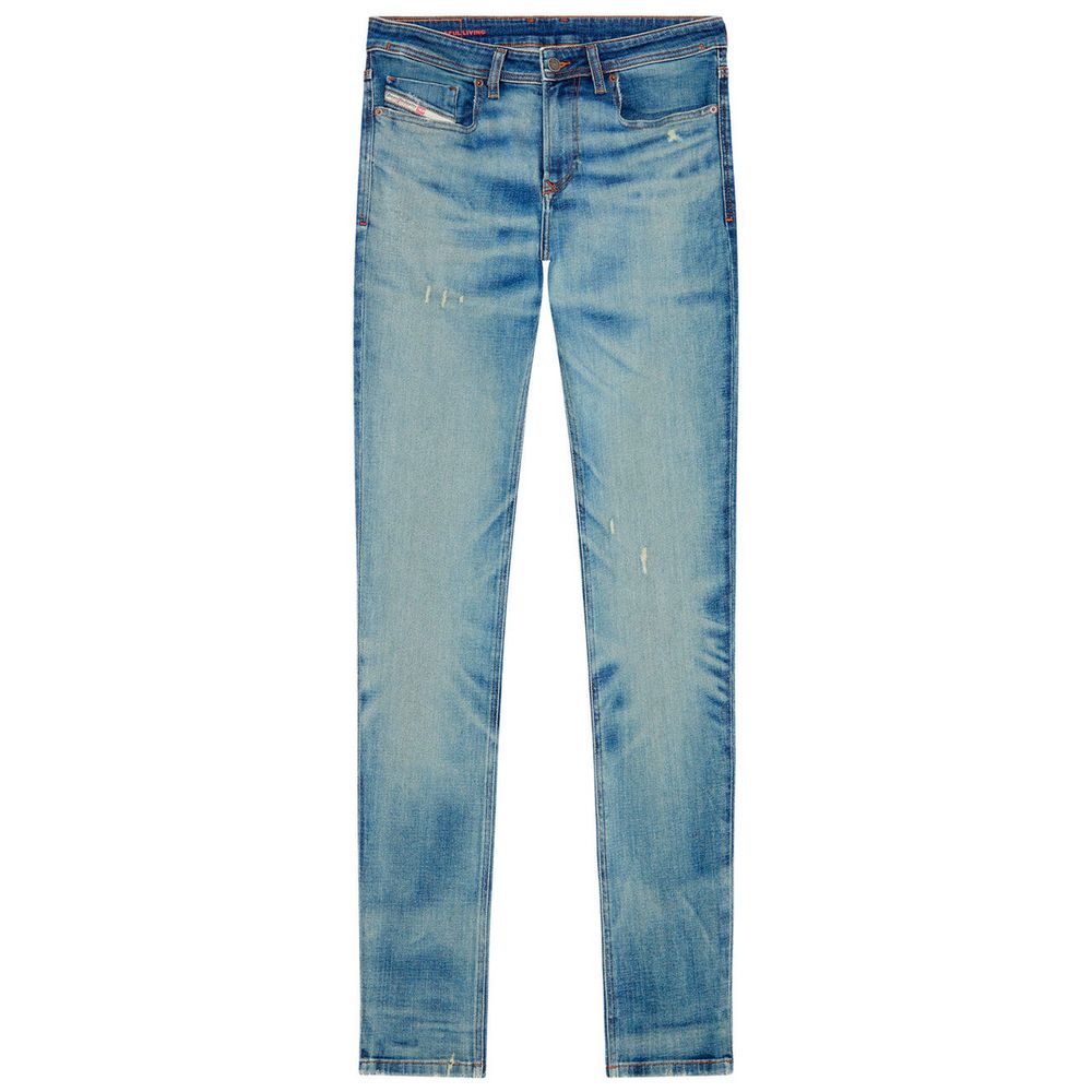Diesel Medium Blue Stretch Denim Skinny Jeans