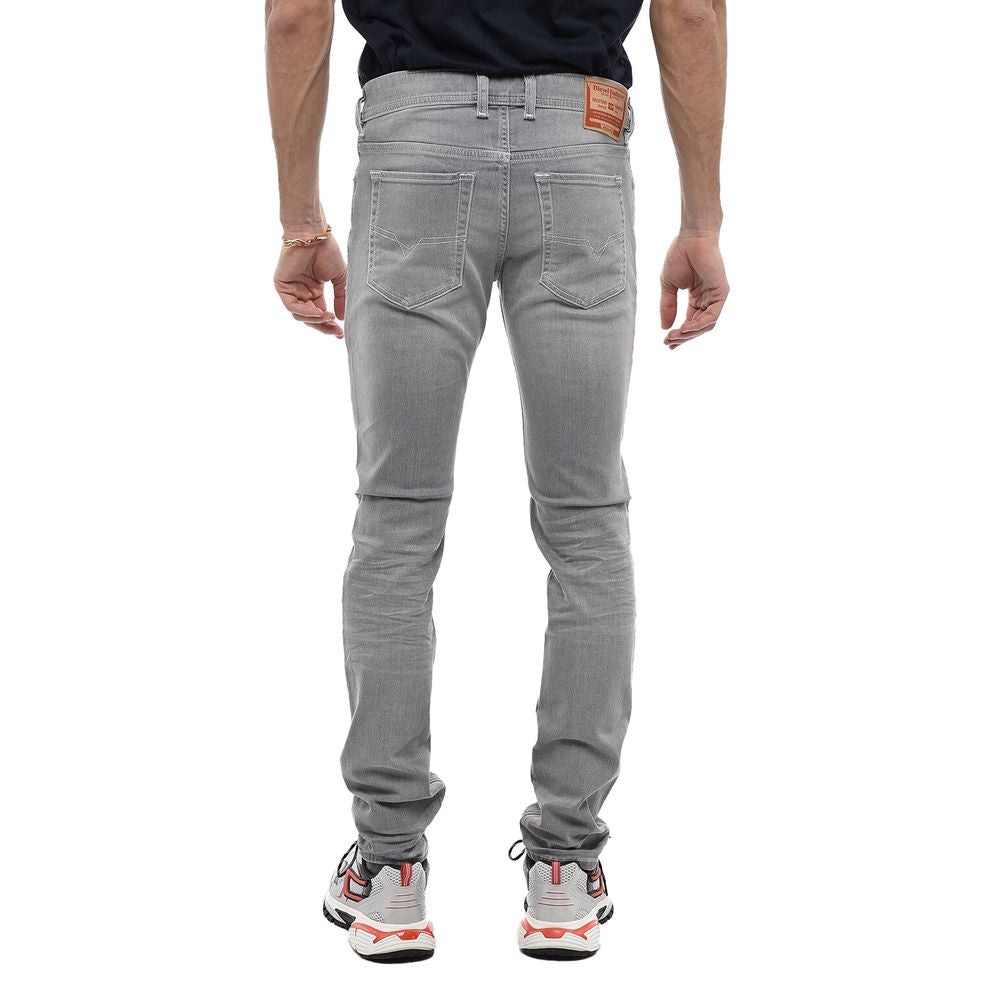 Diesel Gray Cotton Jeans – Sleenker-X Skinny Fit Elegance
