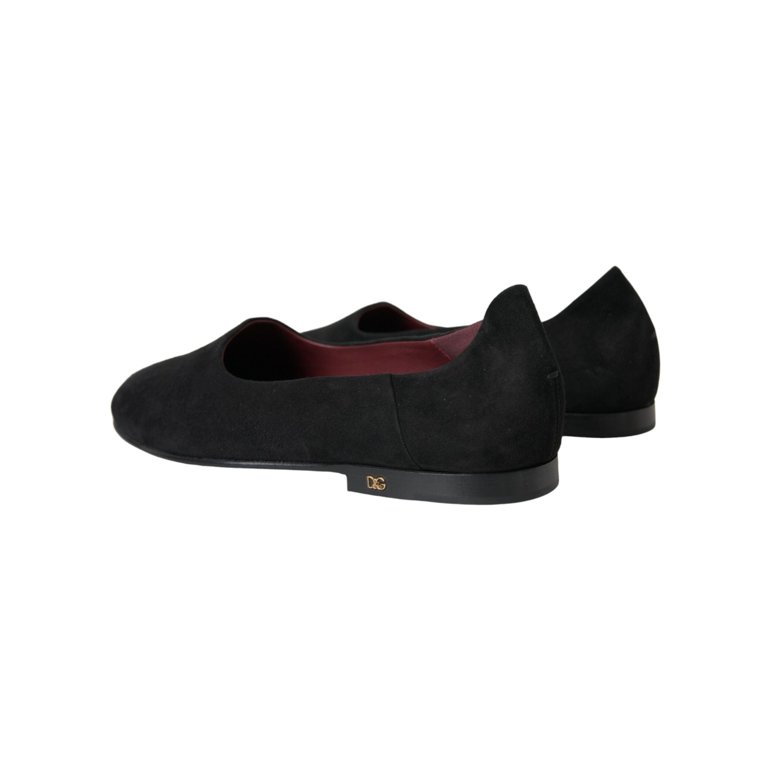 Dolce & Gabbana Black Suede Loafers Formal Dress Shoes