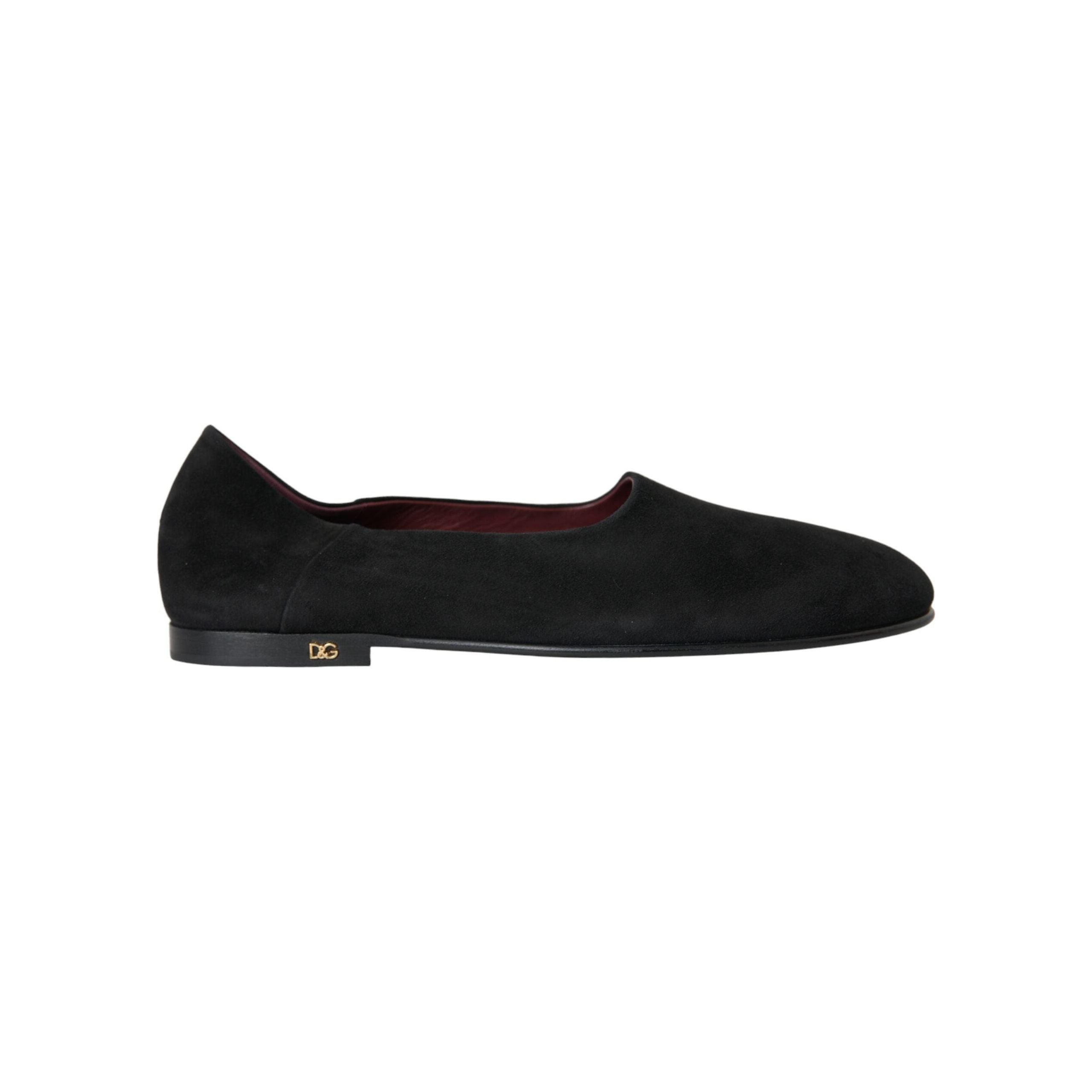 Dolce & Gabbana Black Suede Loafers Formal Dress Shoes