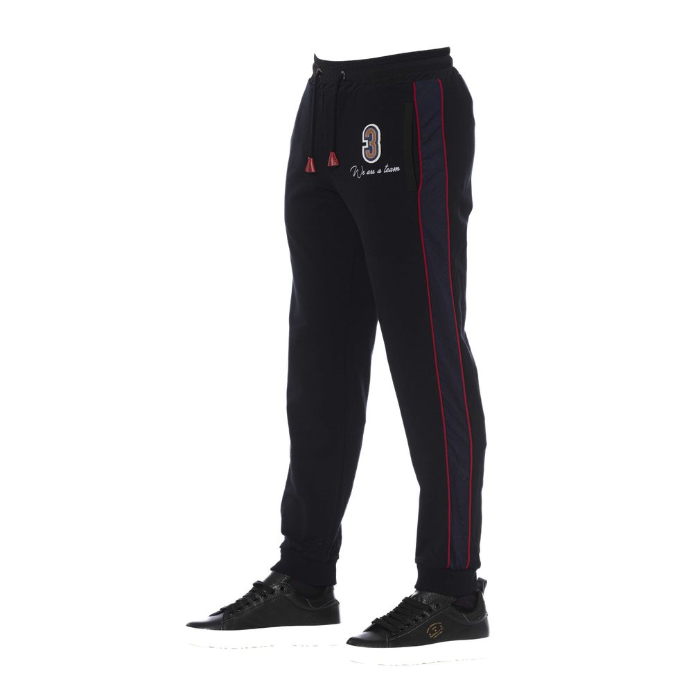 Trussardi Black Cotton Pants for Elevated Style