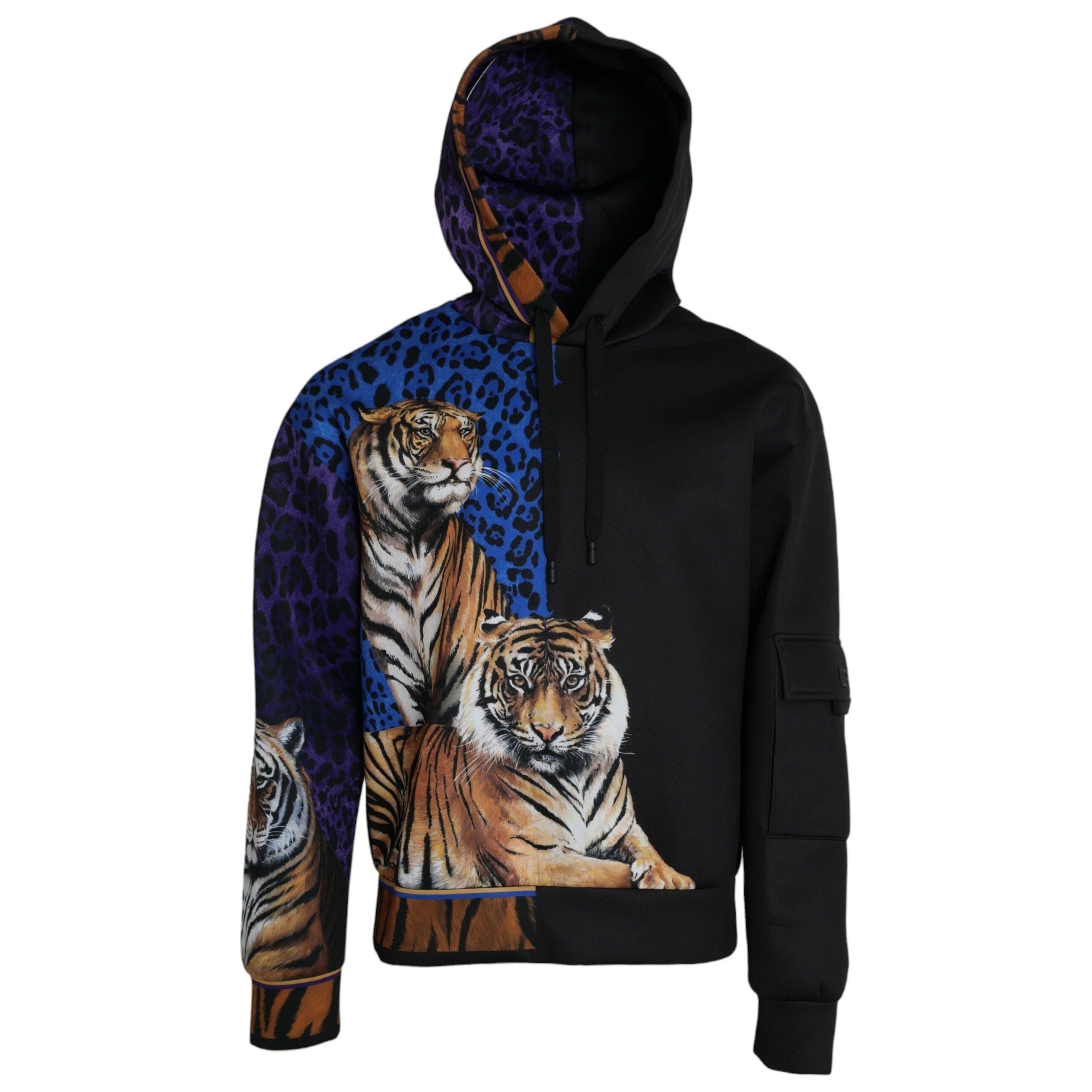 Dolce & Gabbana Multicolor Cotton Hooded Sweatshirt Sweater