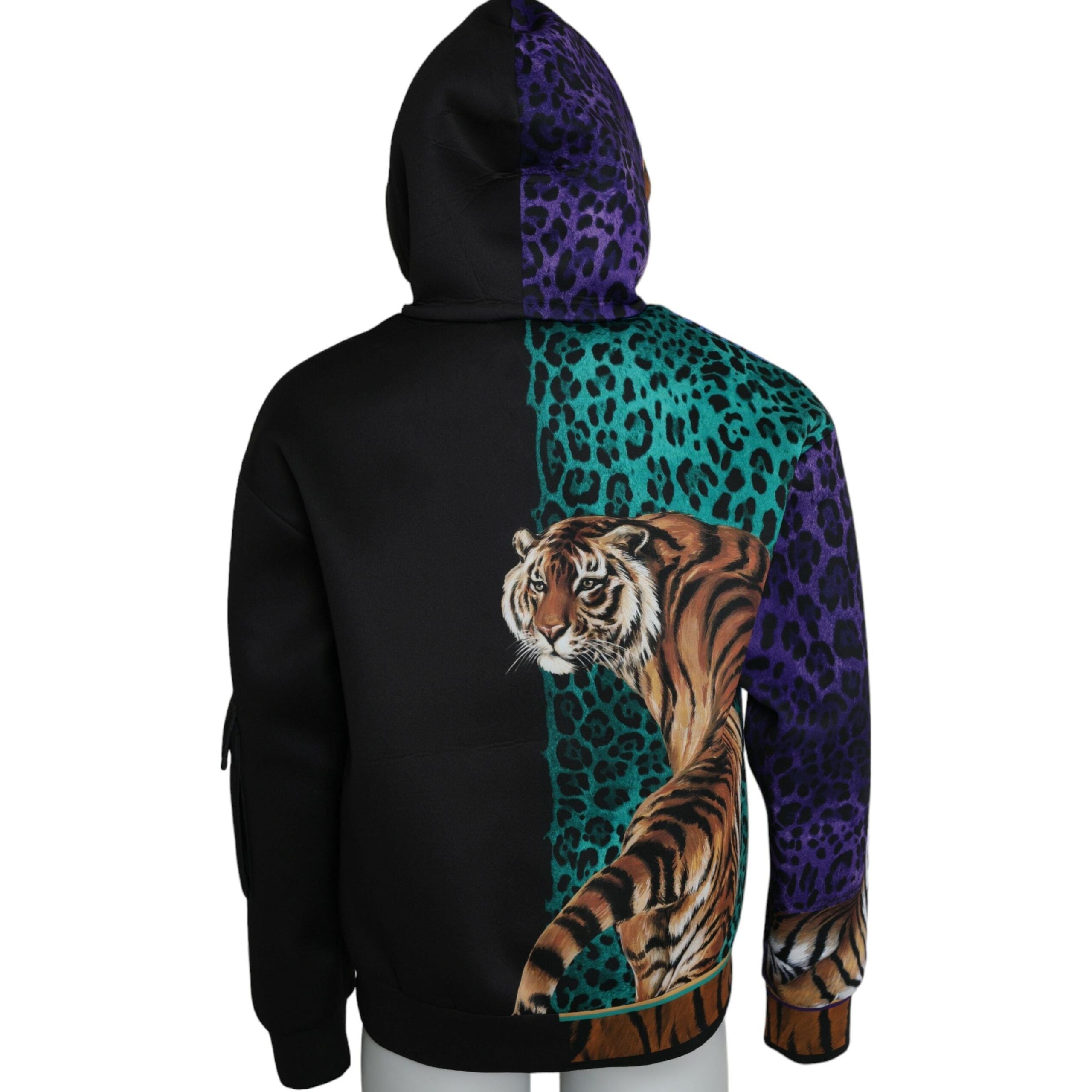 Dolce & Gabbana Multicolor Cotton Hooded Sweatshirt Sweater