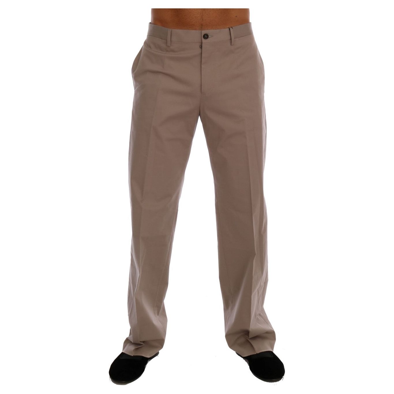 Dolce & Gabbana Beige Cotton Chinos Casual Pants