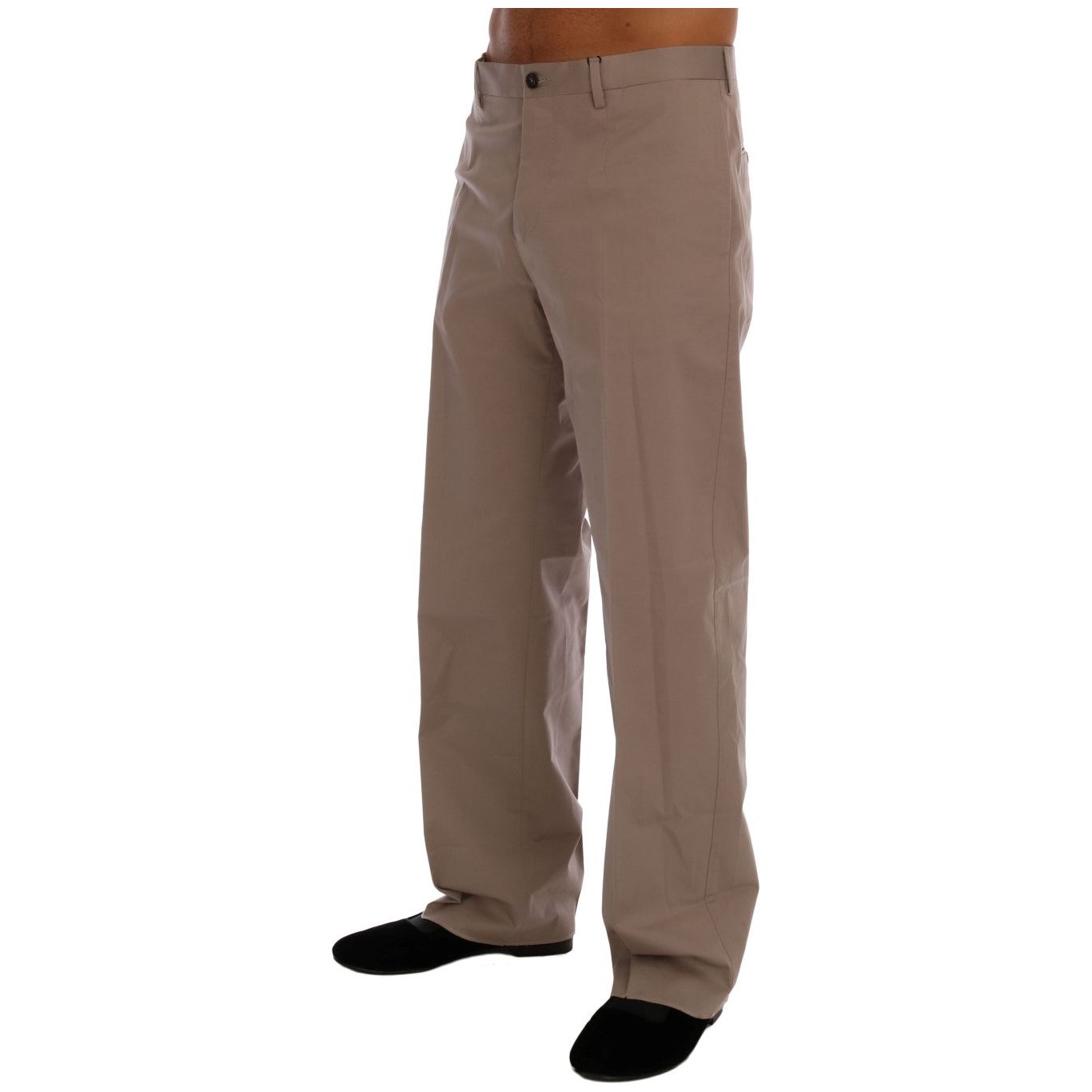 Dolce & Gabbana Beige Cotton Chinos Casual Pants