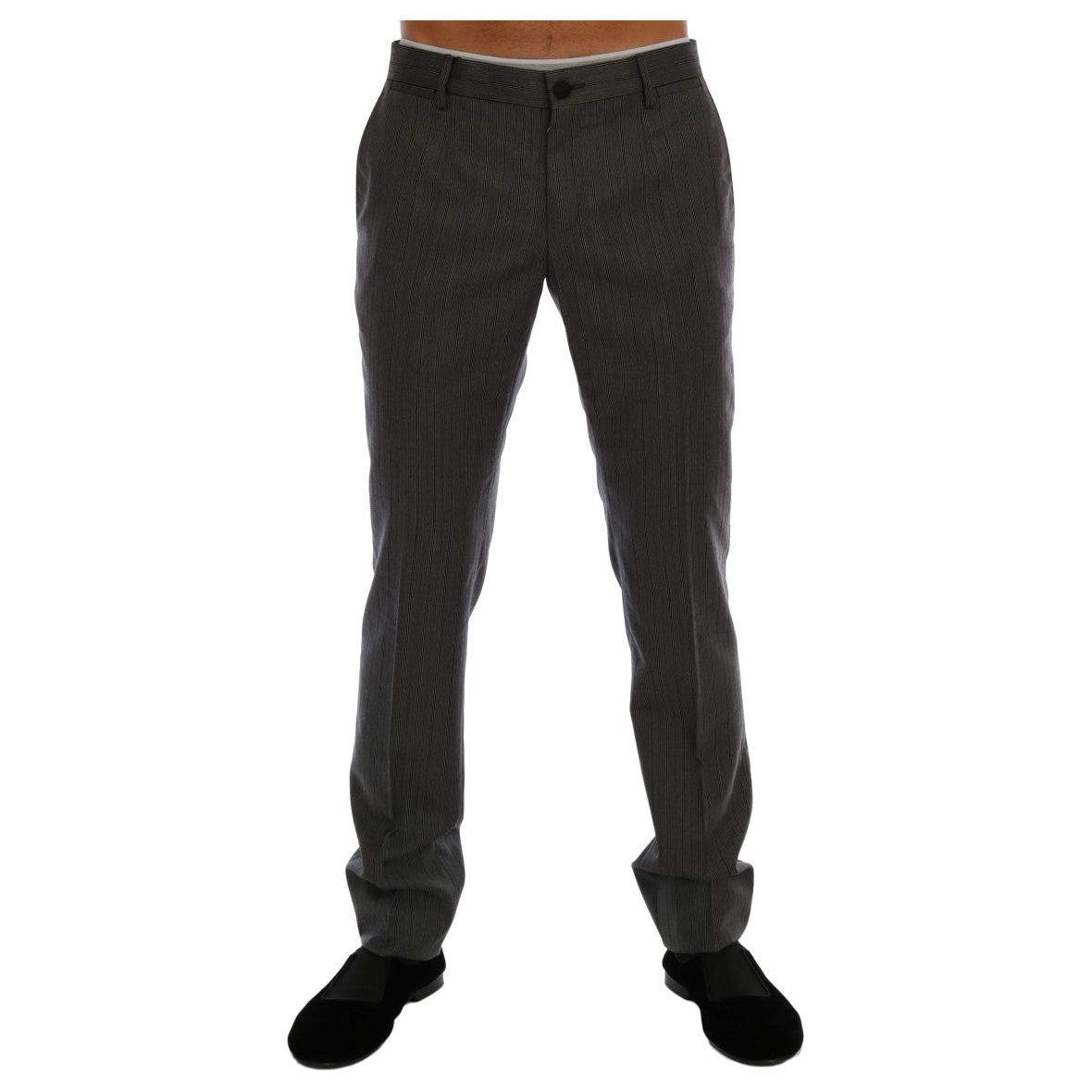 Dolce & Gabbana Gray Wool Formal Trousers