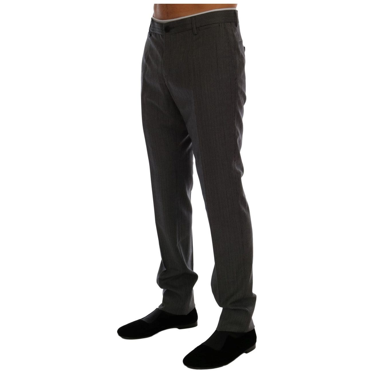 Dolce & Gabbana Gray Wool Formal Trousers