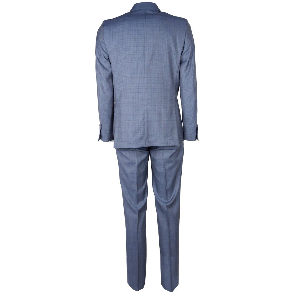 Canali Blue Wool Suit for Timeless Elegance