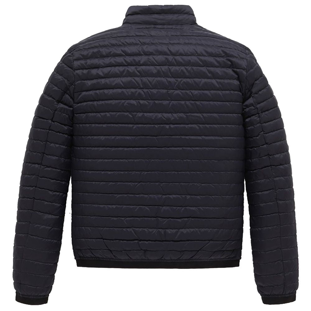 Refrigiwear Blue Nylon Jacket for Effortless Elegance