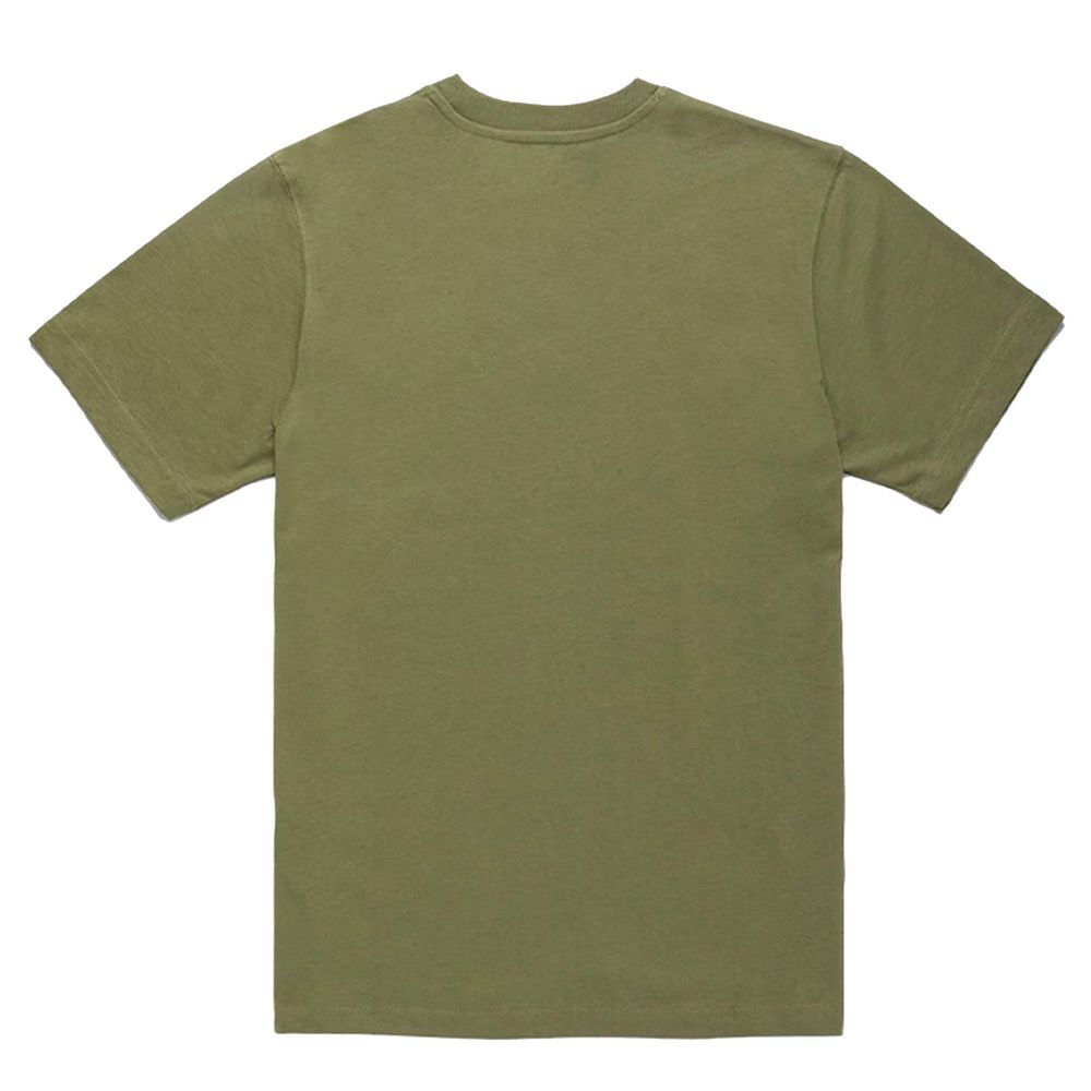 Refrigiwear Army Green Cotton Tee with Contrast Logo