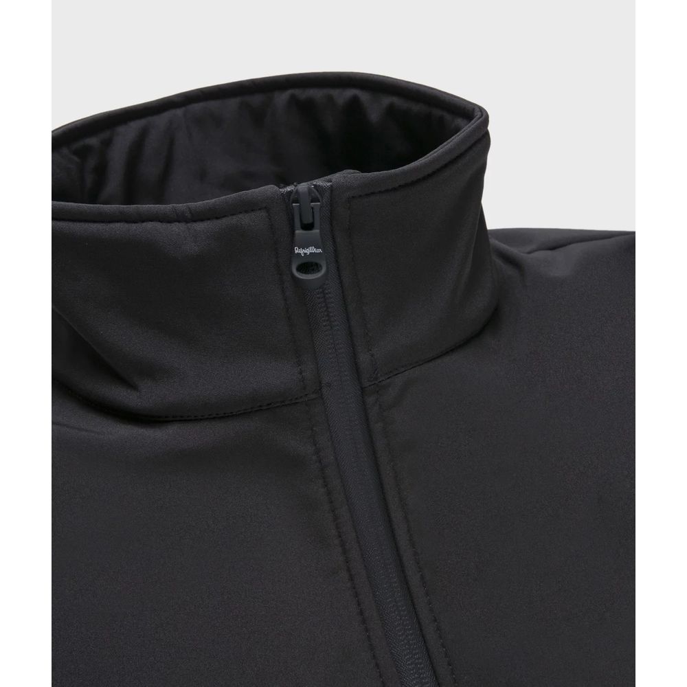 Refrigiwear Black Soft-Shell Bomber Jacket for Effortless Elegance