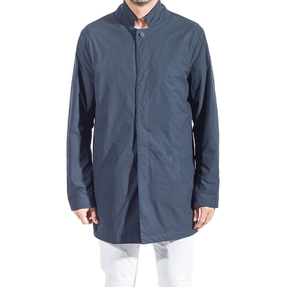 People Of Shibuya Blue Recycled Fabric Trench Coat