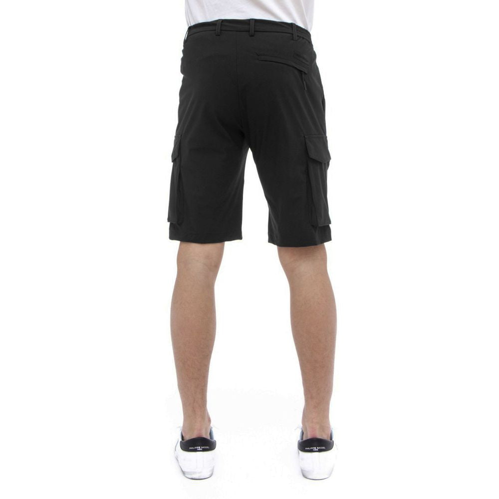 People Of Shibuya Black Urban Stretch Bermuda Shorts