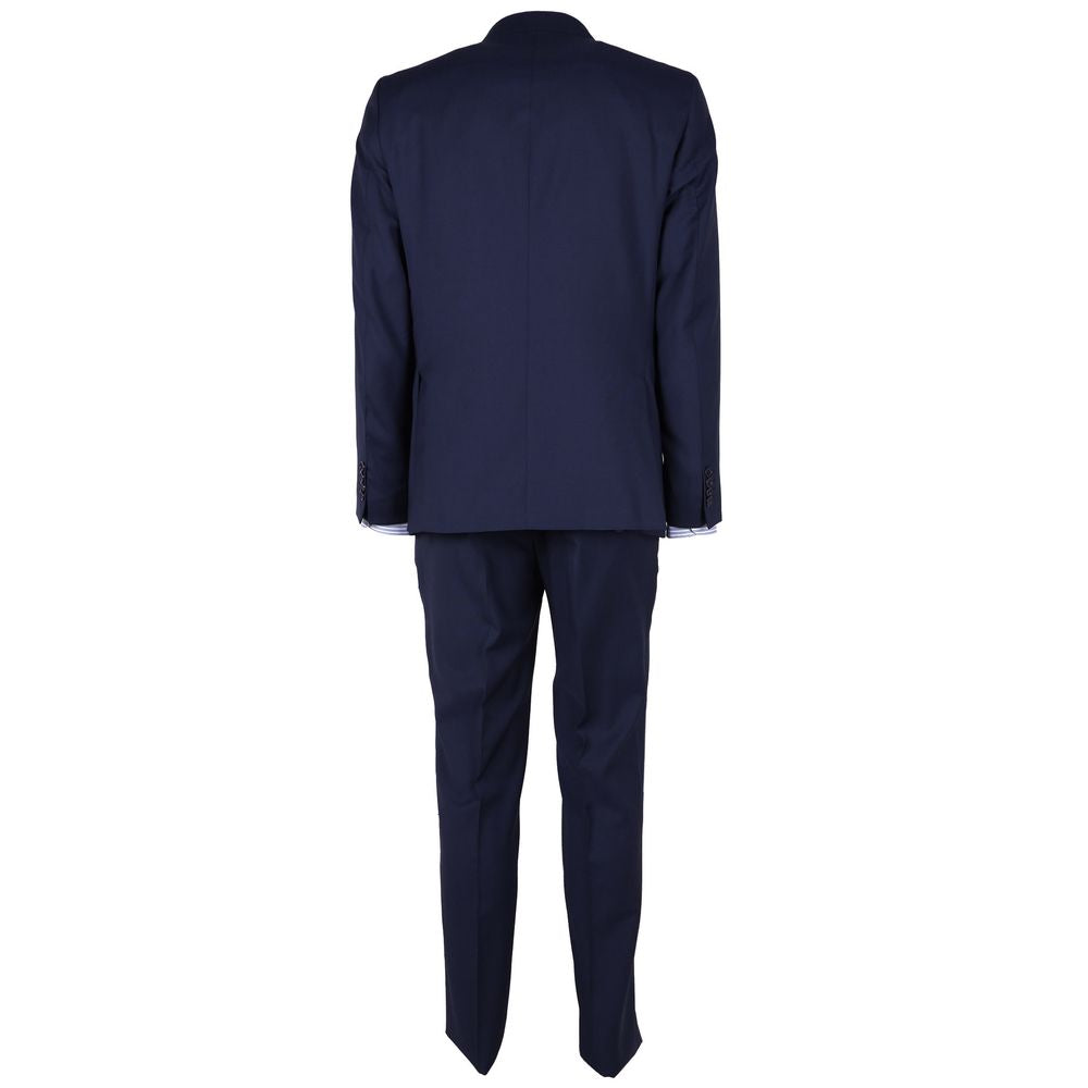 Ermenegildo Zegna Blue Wool Suit for Timeless Elegance