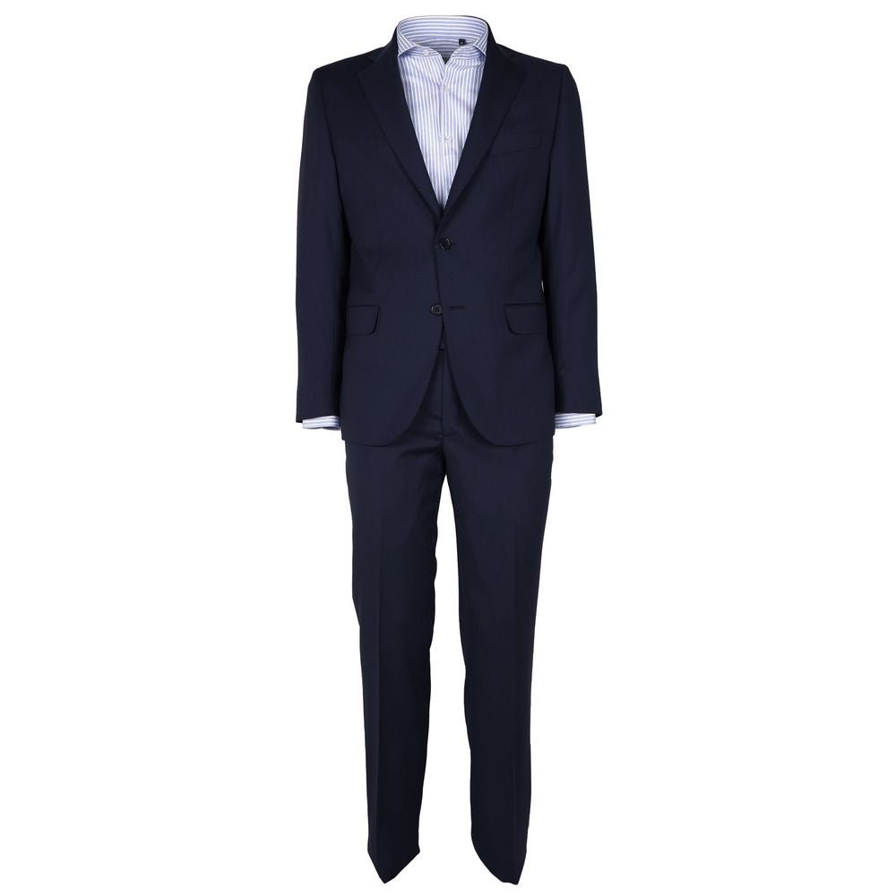 Ermenegildo Zegna Blue Virgin Wool Suit for Timeless Elegance