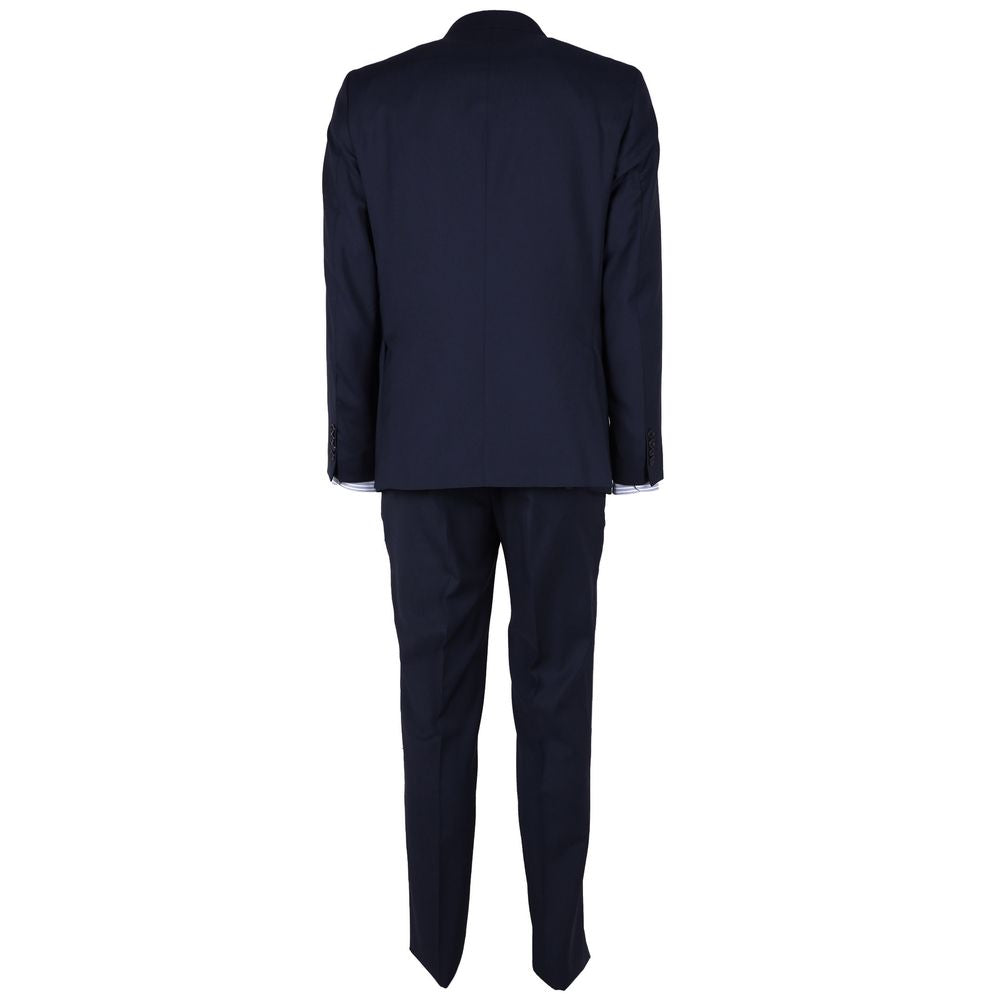 Ermenegildo Zegna Blue Virgin Wool Suit for Timeless Elegance