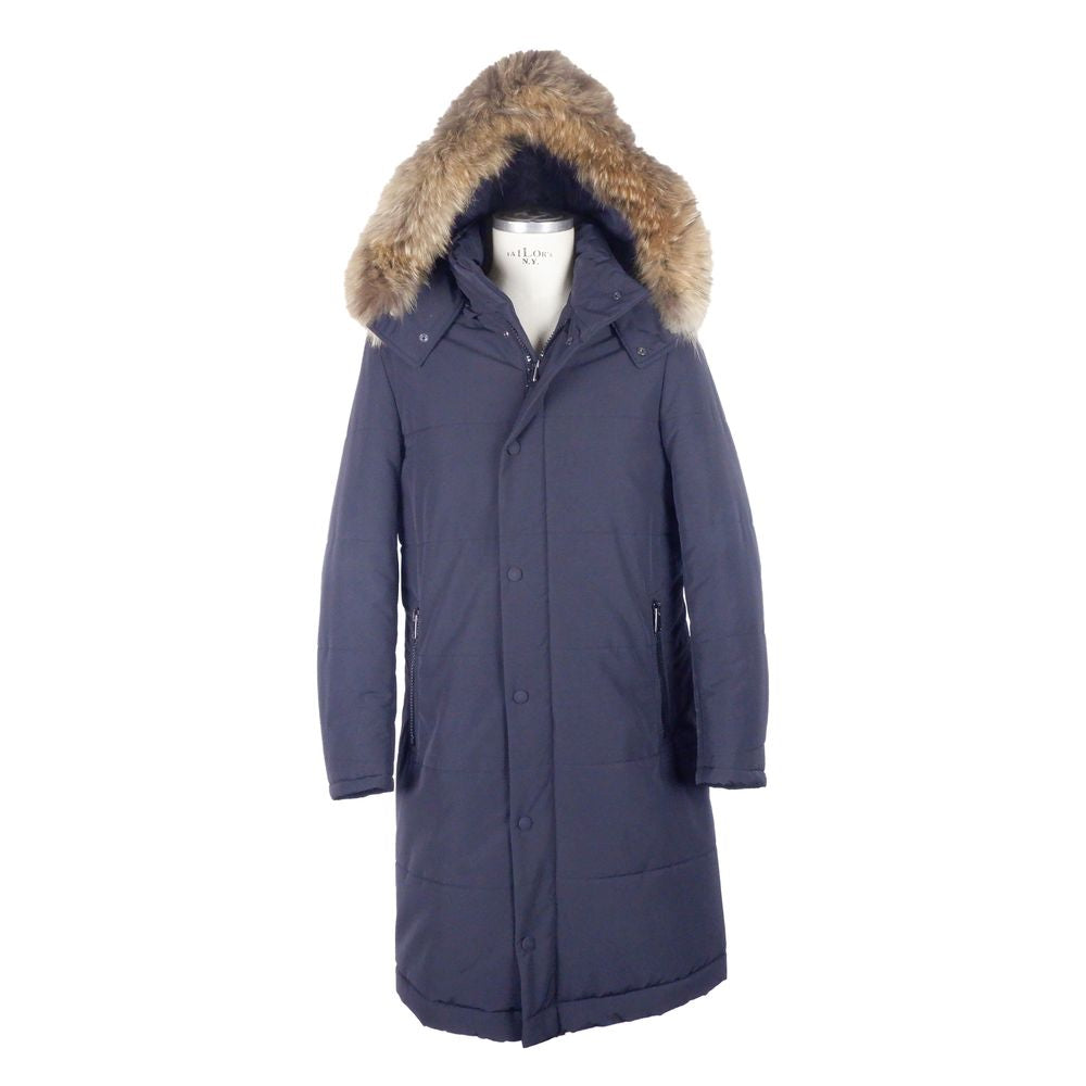 Made in Italy Blue Wool Jacket for Timeless Elegance