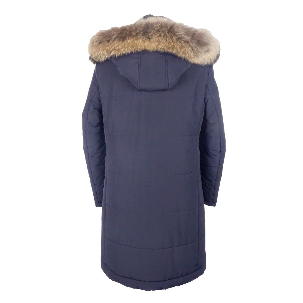 Made in Italy Blue Wool Jacket for Timeless Elegance