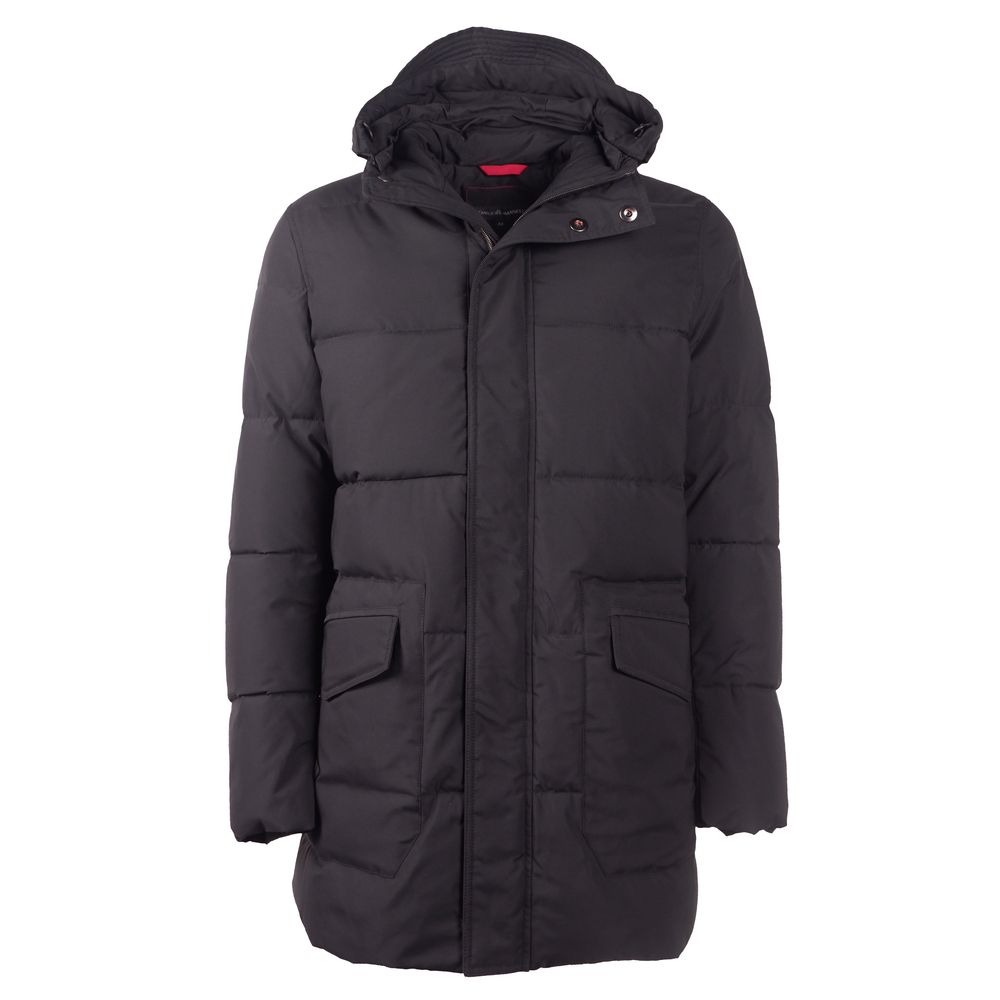 Emilio Romanelli Black Wool Jacket for Elevated Style
