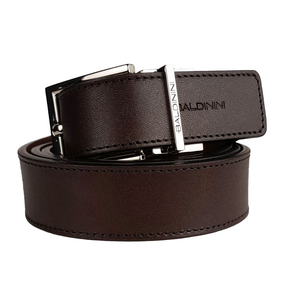 Baldinini Brown Calfskin Luxury Belt for Sophistication