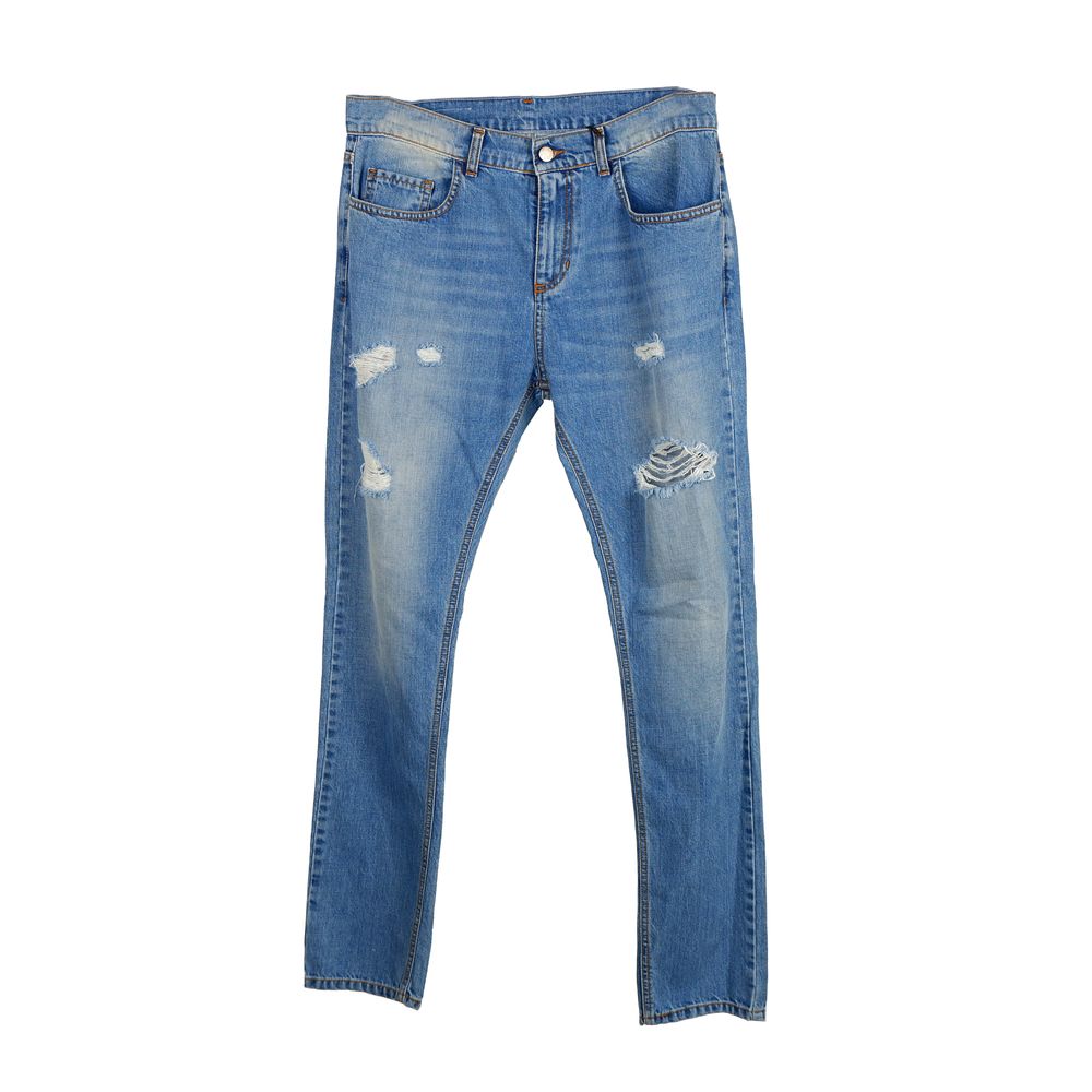 Comme Des Fuckdown Blue Cotton Jean for Elevated Style