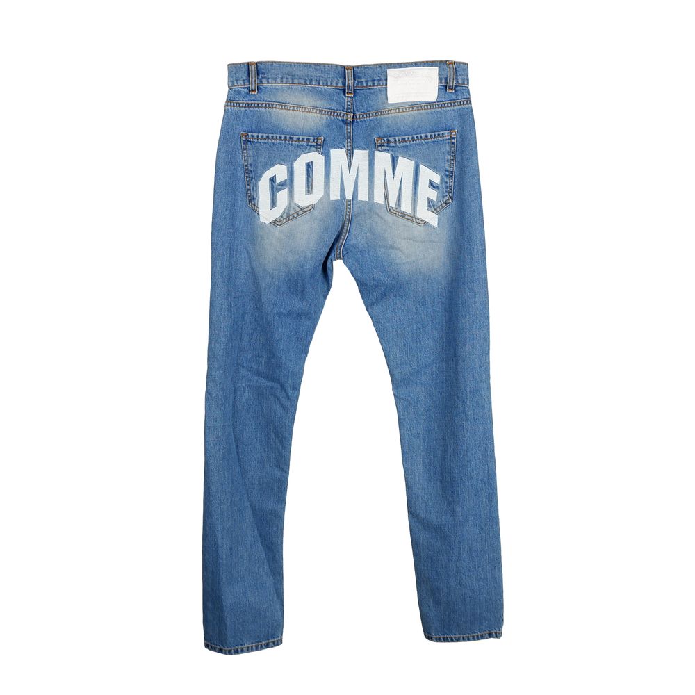 Comme Des Fuckdown Blue Cotton Jean for Elevated Style