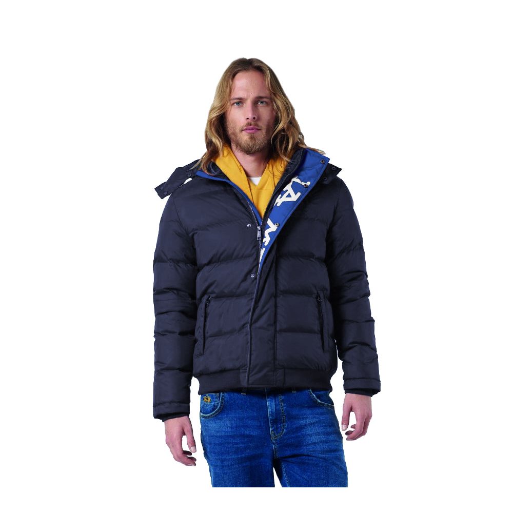 La Martina Blue Nylon Sports Jacket for Elevated Style