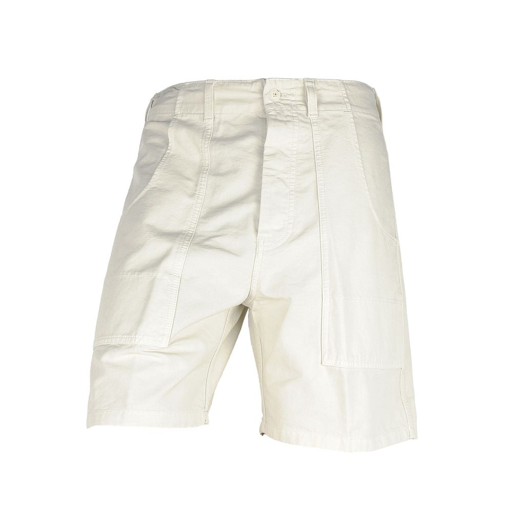 Don The Fuller White Cotton Bermuda Short for Luxury Style
