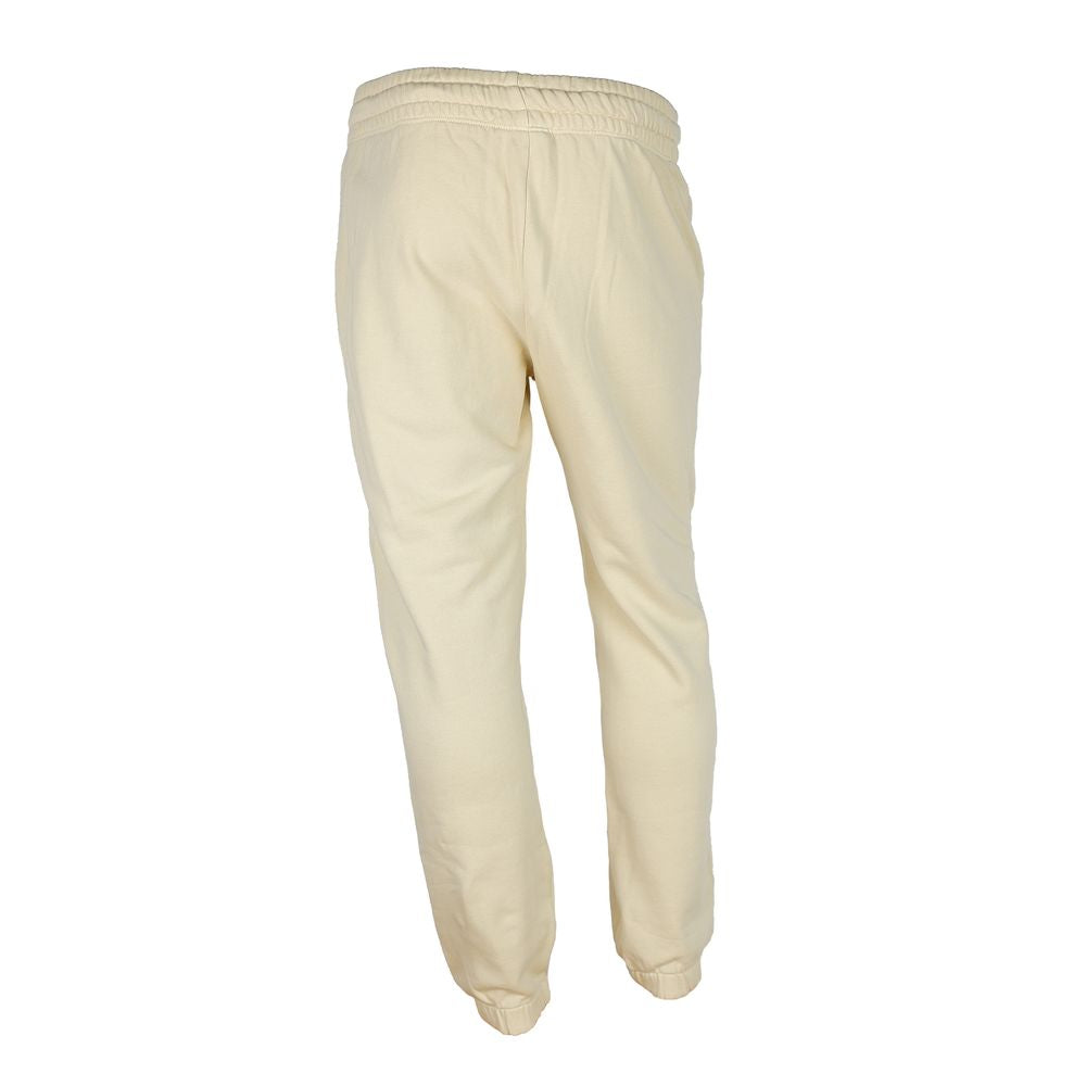 Diego Venturino Beige Cotton Track Trouser Elegance