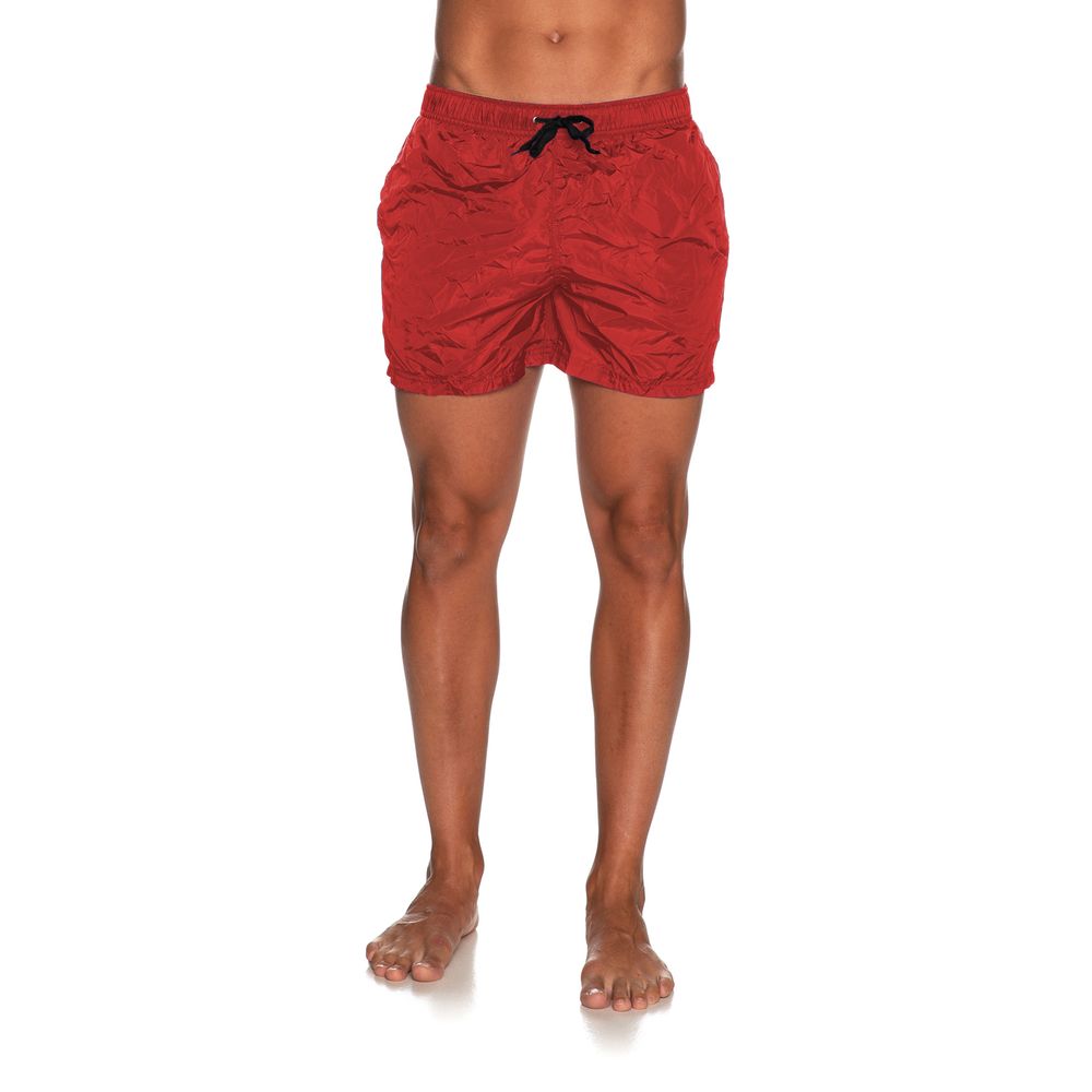 Refrigiwear Red Nylon Swim Short for Elevated Leisure