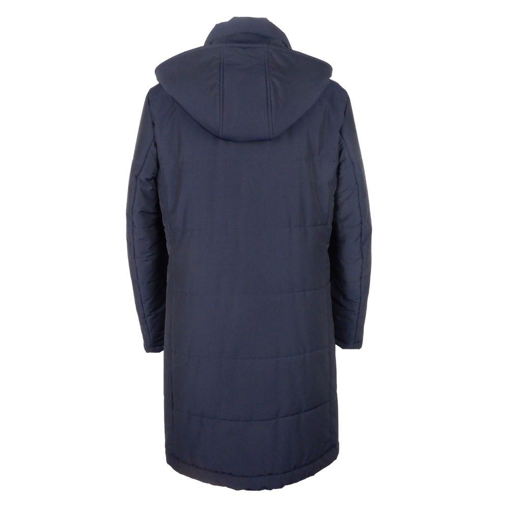 Made in Italy Blue Wool Jacket for Timeless Elegance