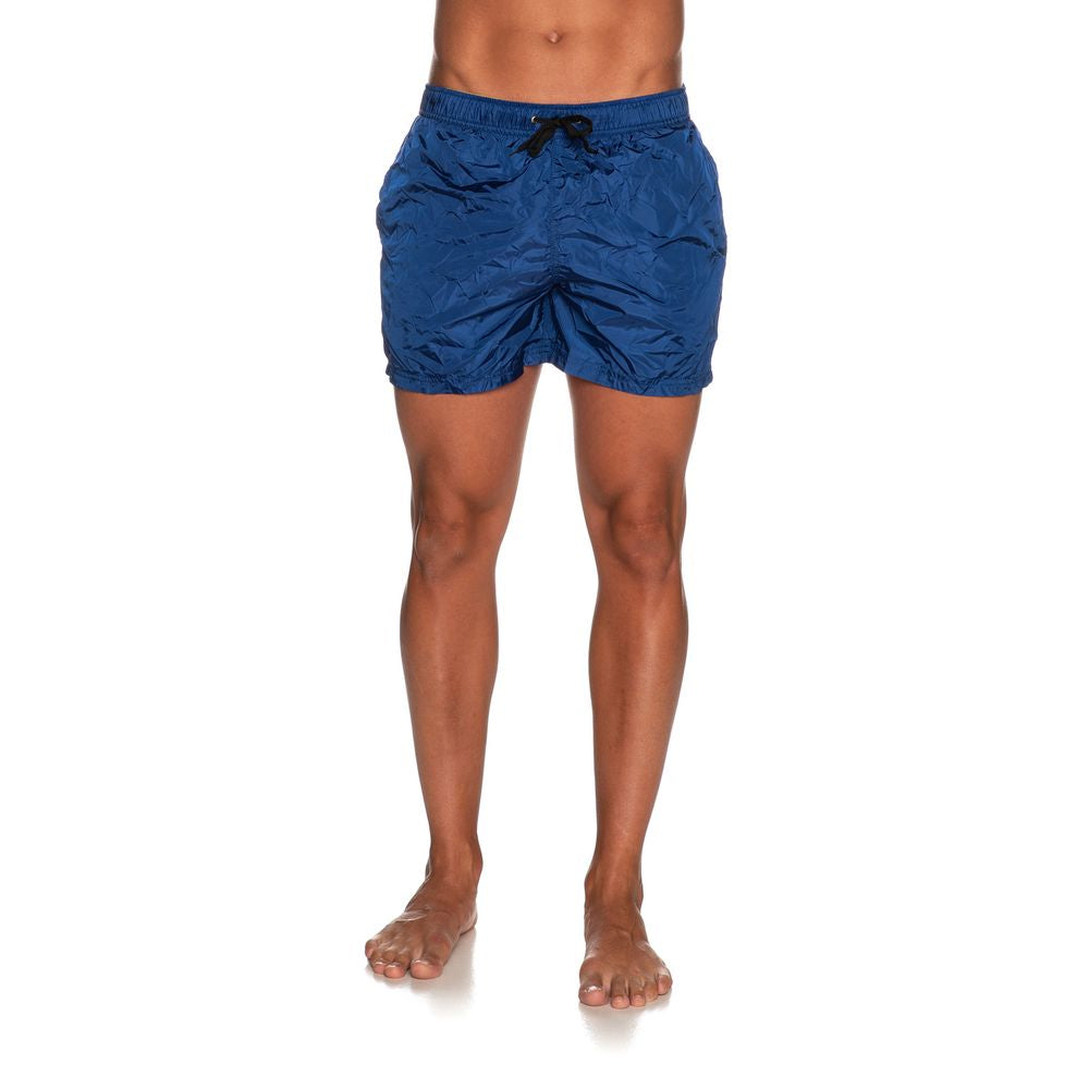 Refrigiwear Blue Nylon Swim Short for Elevated Style