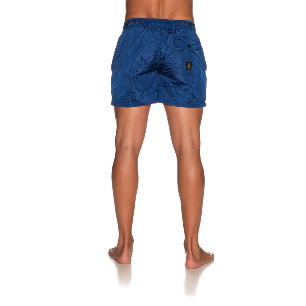 Refrigiwear Blue Nylon Swim Short for Elevated Style