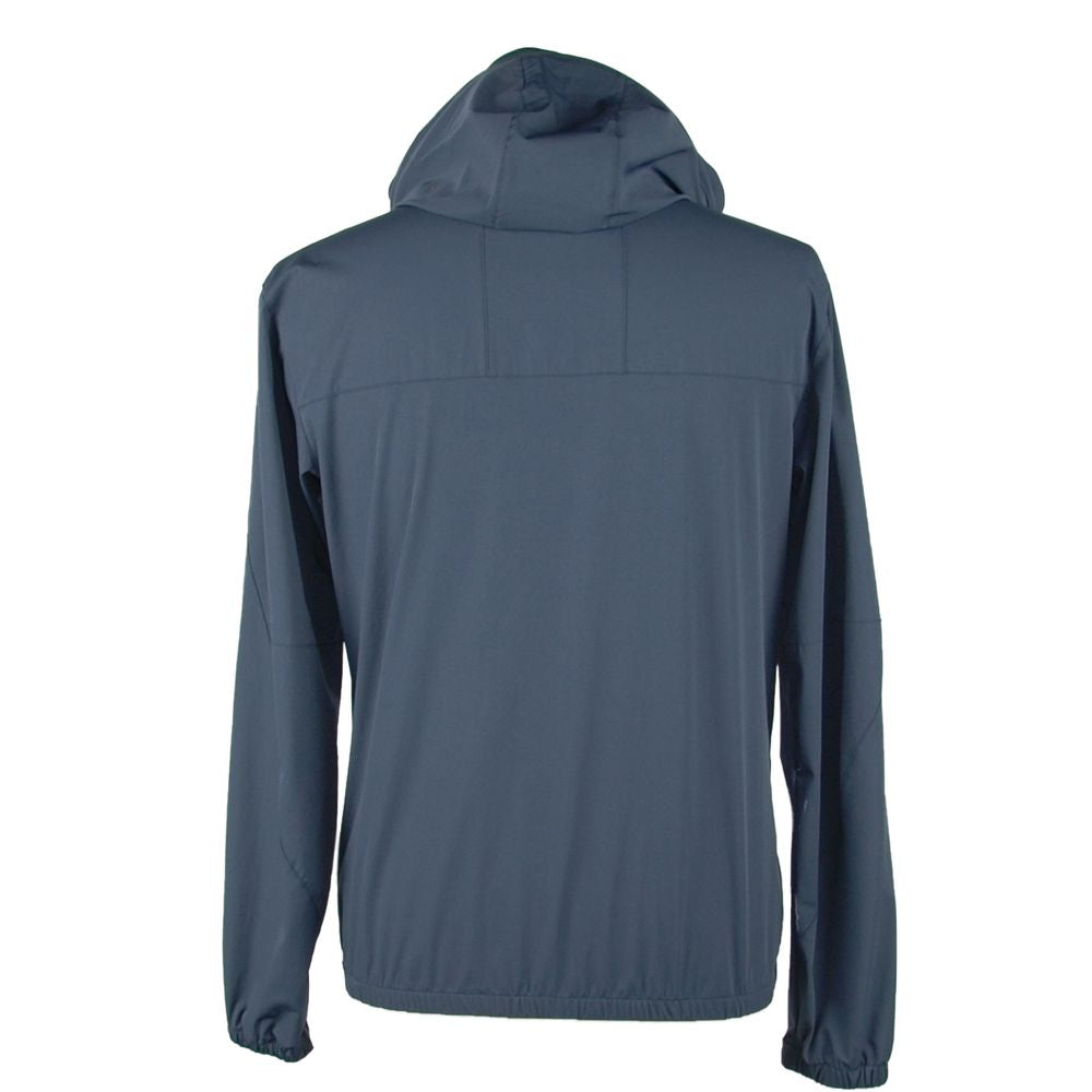Emilio Romanelli Blue Synthetic Jacket for Modern Elegance