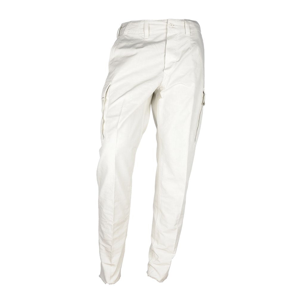 Don The Fuller White Cotton Trouser for Effortless Elegance