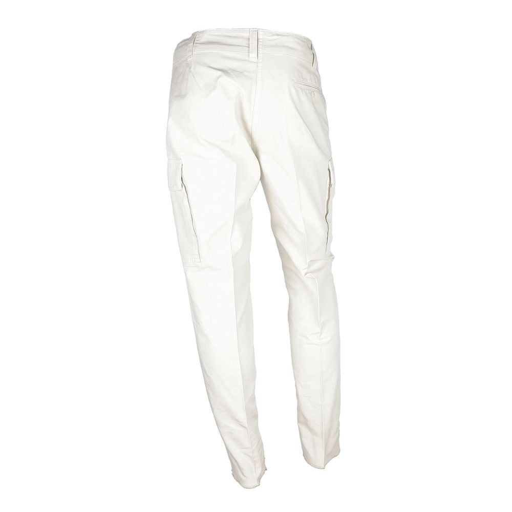 Don The Fuller White Cotton Trouser for Effortless Elegance