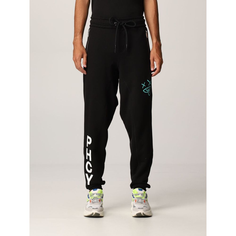 Pharmacy Industry Black Cotton Trousers for Sophisticated Style