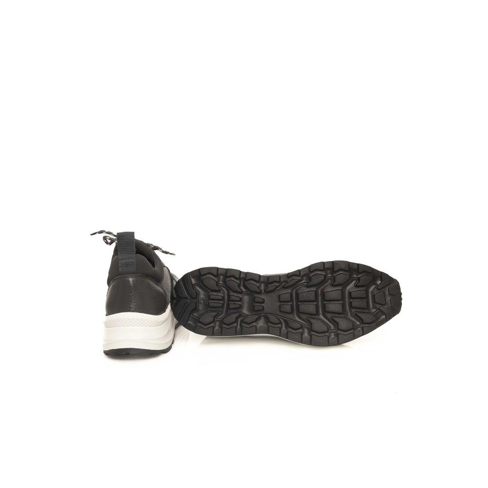 Cerruti 1881 Gray Leather Sneaker for Elevated Style