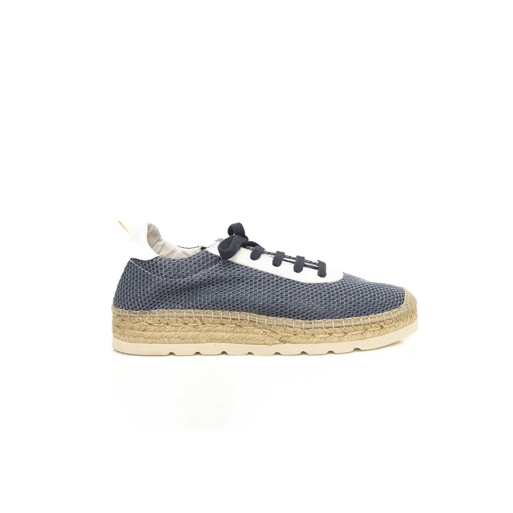 Cerruti 1881 Blue Leather Sneaker for Elevated Style