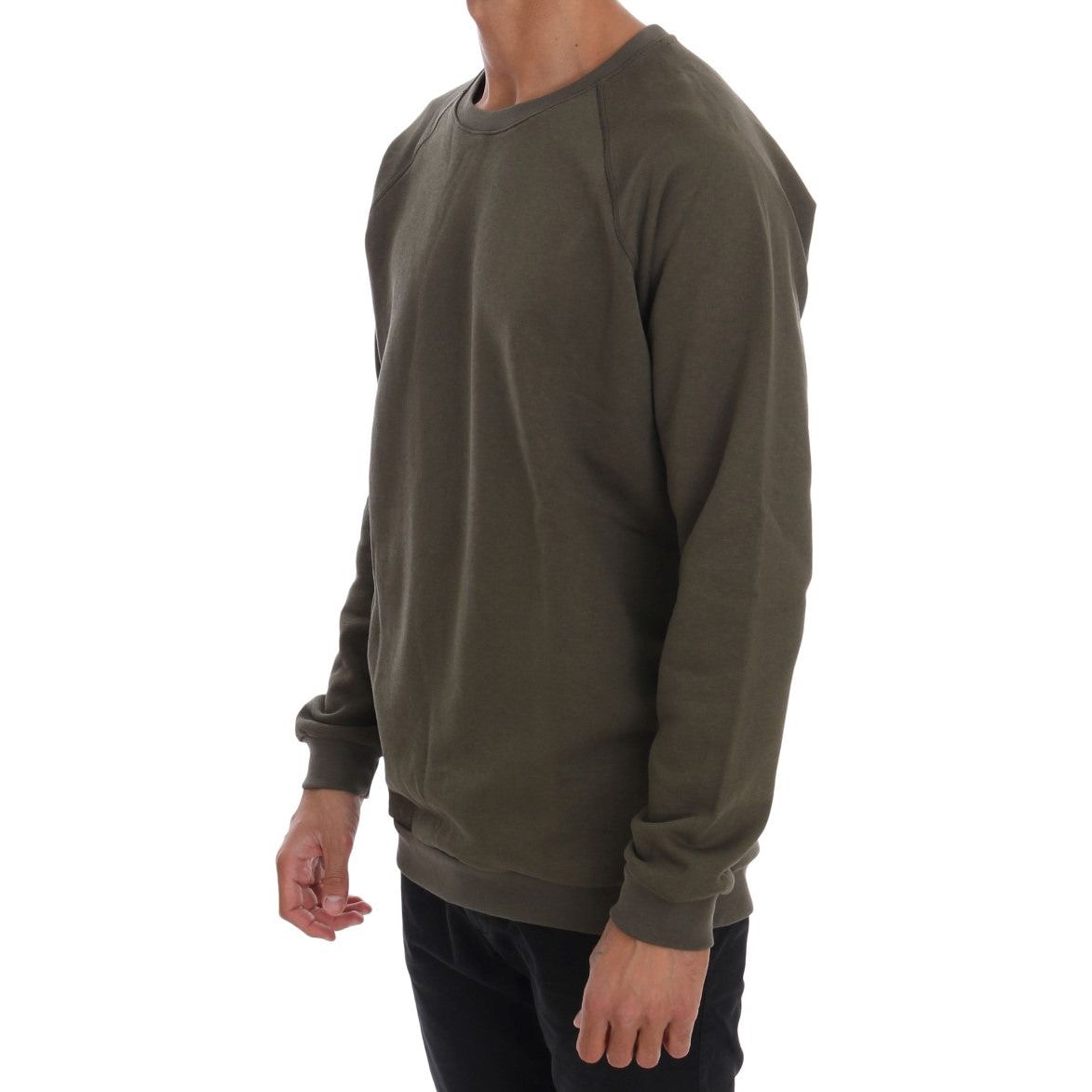 Daniele Alessandrini Stunning Green Cotton Sweater