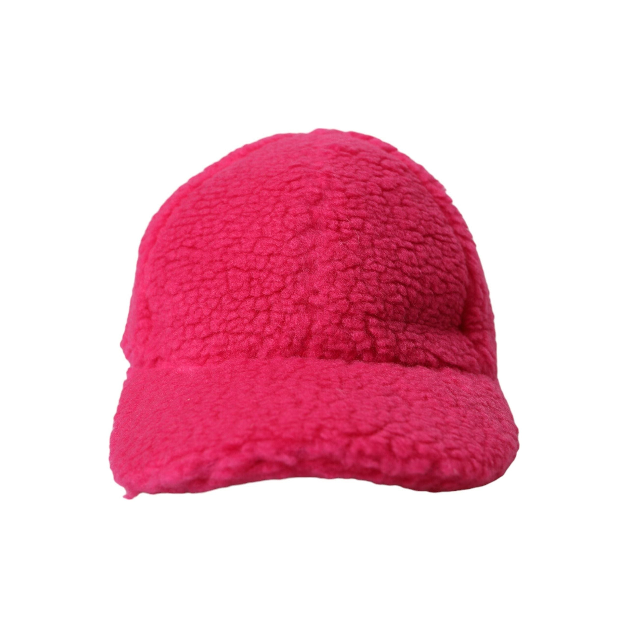 Dolce & Gabbana Pink Fleece Plush Baseball Hat