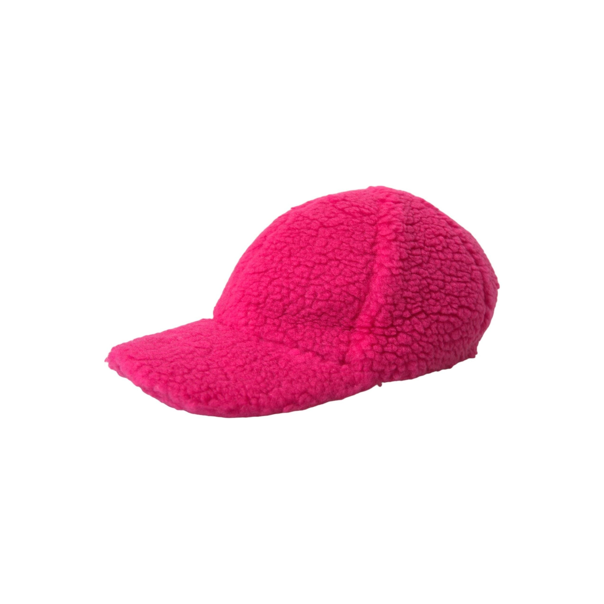 Dolce & Gabbana Pink Fleece Plush Baseball Hat